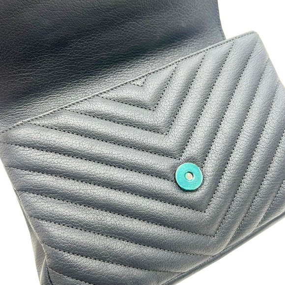 SAINT LAURENT Saint Laurent Monogram College Chain Shoulder Bag 2way Silver M... - Picture 11 of 13